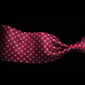 Beau Brummel SOHO Red 100% Silk Handmade Neck Tie 4"W x 60"L